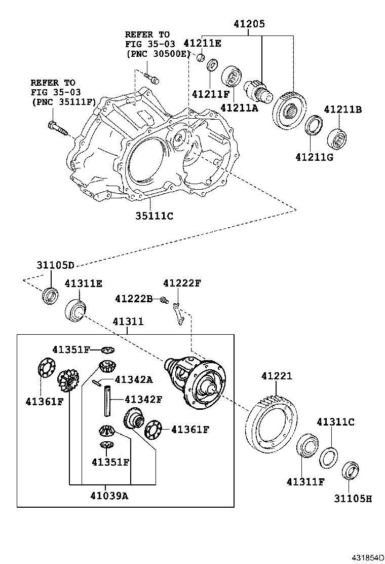 41221-02100 GEAR, FRONT DIFFERENTIAL RING product image