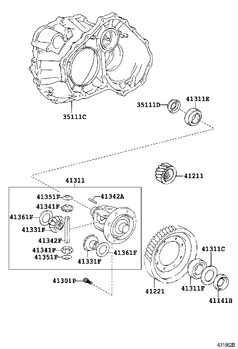 35105-08012 HOUSING, TRANSAXLE product image