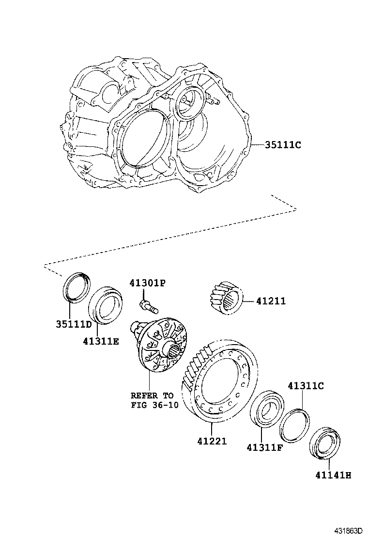 35105-08012 HOUSING, TRANSAXLE product image