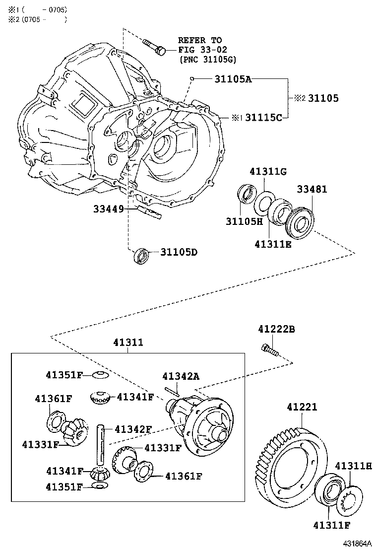 31105-02081 CASE SUB-ASSY, TRANSAXLE(MTM) product image