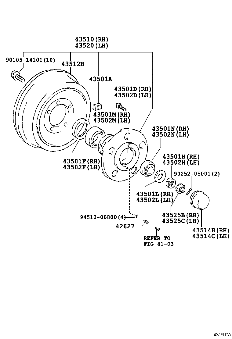 43512-36191 DRUM, BRAKE product image
