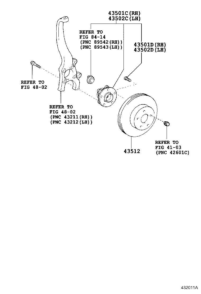 43512-30320 DISC, FRONT product image