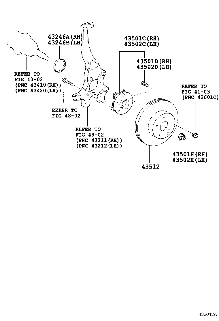 43512-30320 DISC, FRONT product image