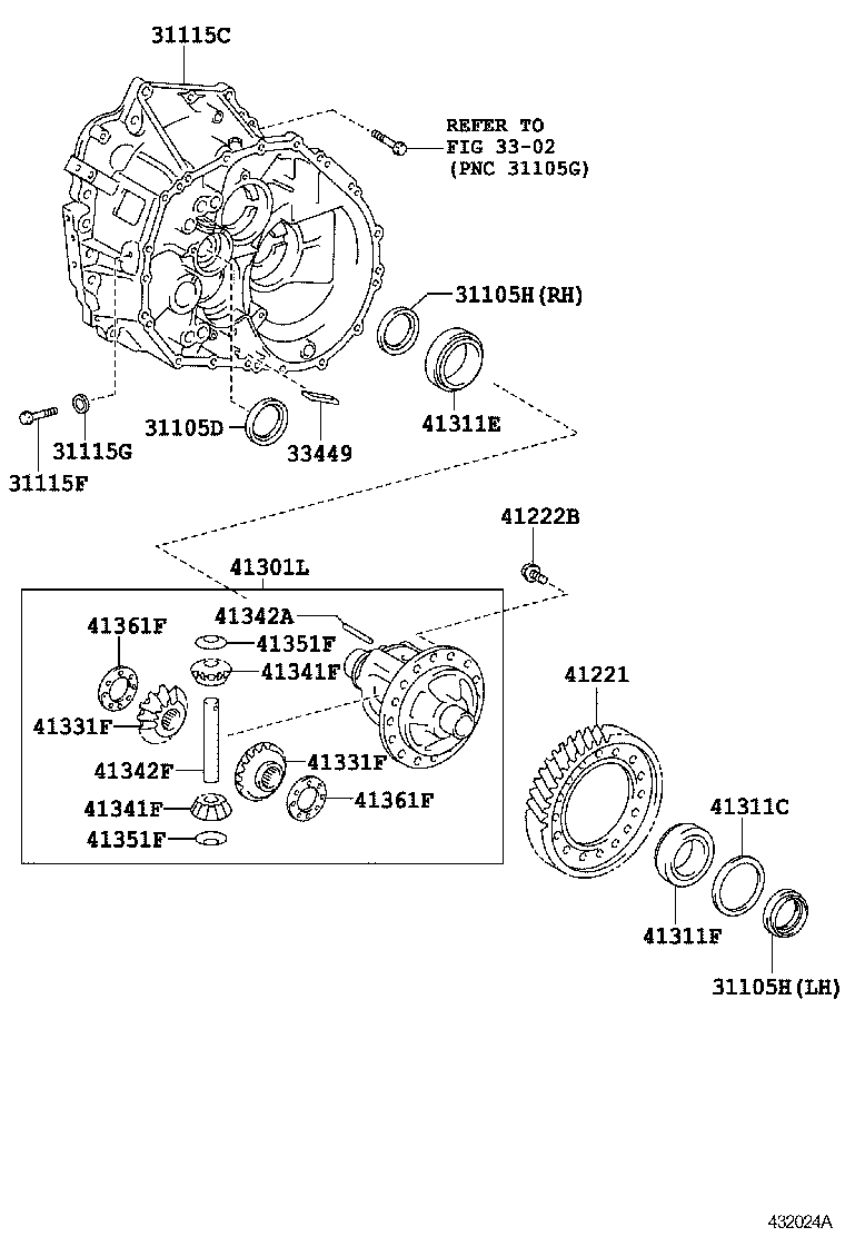 41221-02080 GEAR, FRONT DIFFERENTIAL RING product image