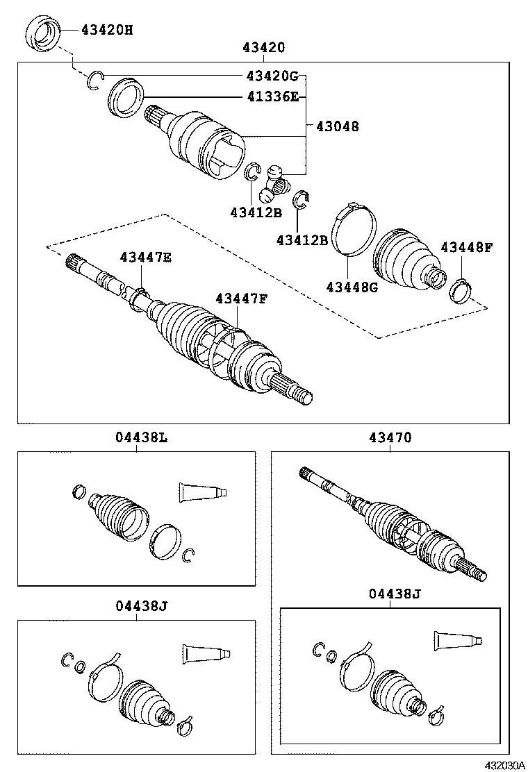 42345-12070 CLAMP, NO.2 (FOR FRONT AXLE OUTBOARD JOINT BOOT RH) product image