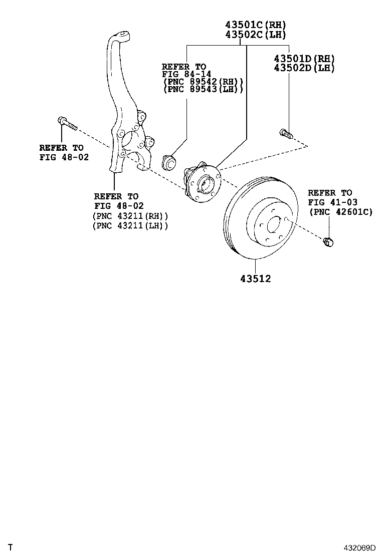 Toyota 43516-30040 DISC, FRONT