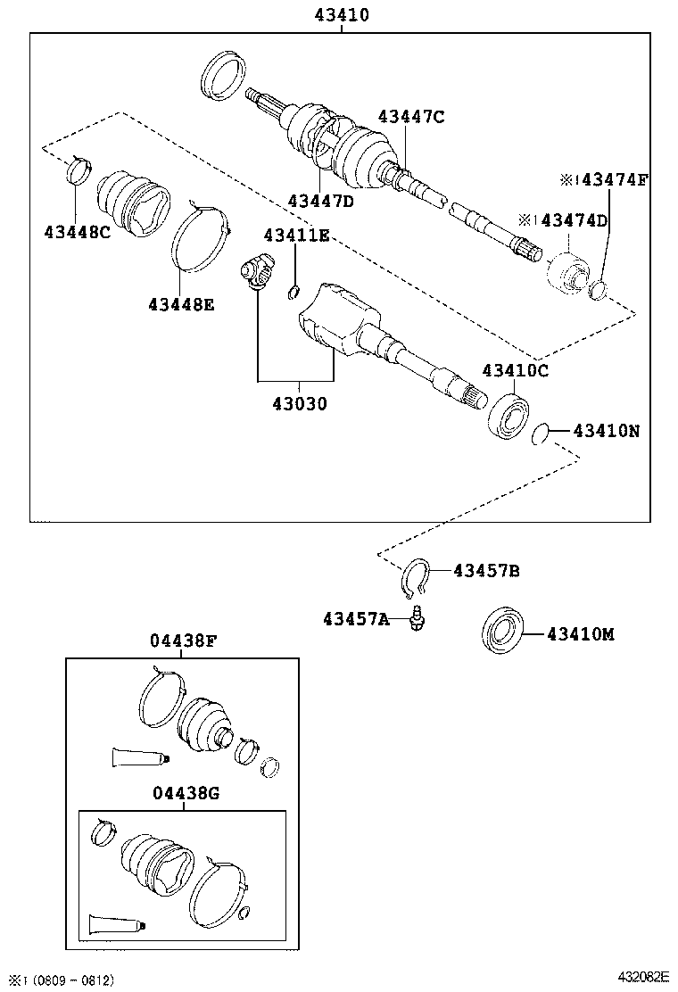 Toyota 90311-35060 OIL SEAL, FRONT DRIVE SHAFT, RH