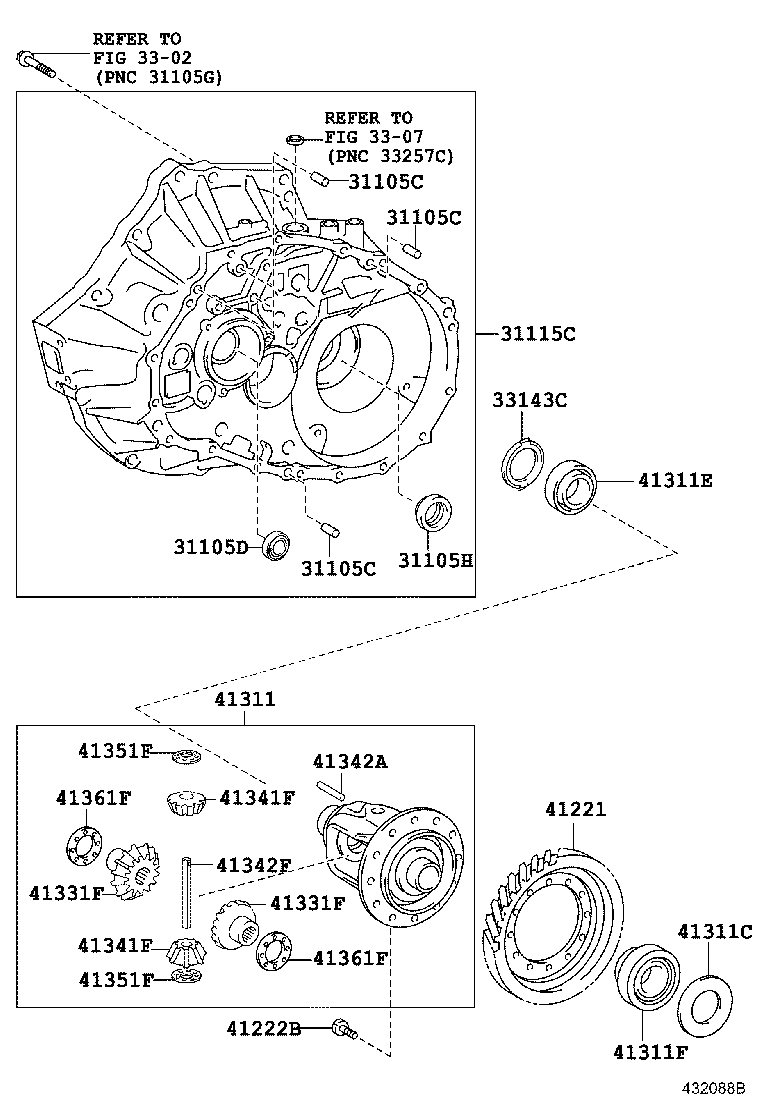 Toyota 90366-A0029 BEARING, TAPERED ROLLER (FOR FRONT DIFFERENTIAL CASE REAR)
