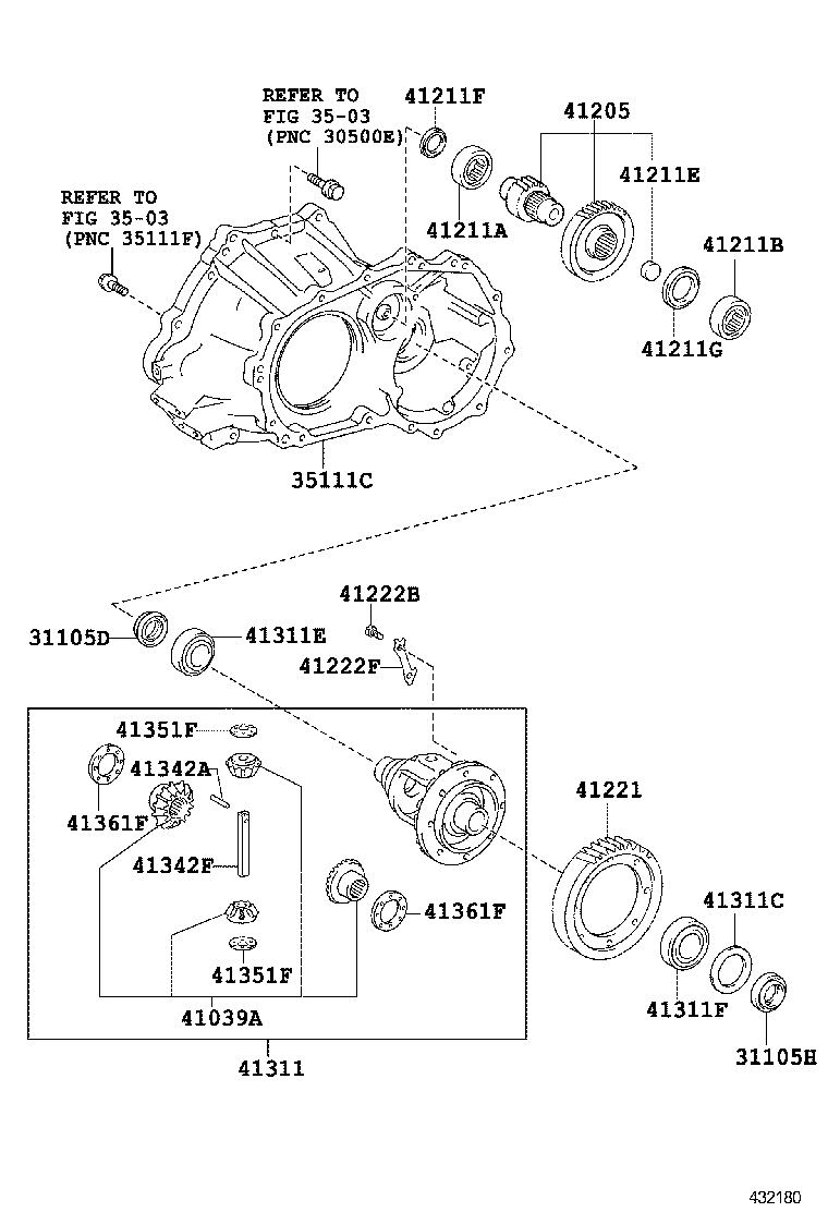 41221-02080 GEAR, FRONT DIFFERENTIAL RING product image