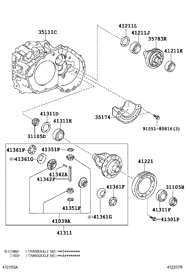 41211-48100 PINION, DIFFERENTIAL DRIVE product image