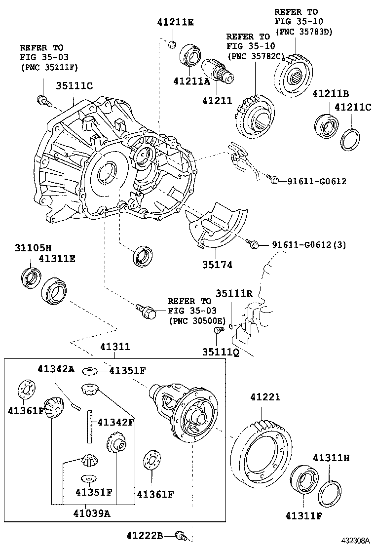 41221-52260 GEAR, FRONT DIFFERENTIAL RING product image