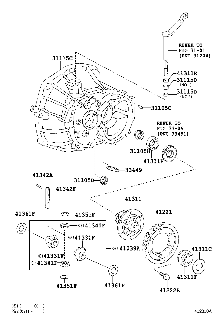 Toyota 90366-40094 BEARING, TAPERED ROLLER (FOR FRONT DIFFERENTIAL CASE REAR)