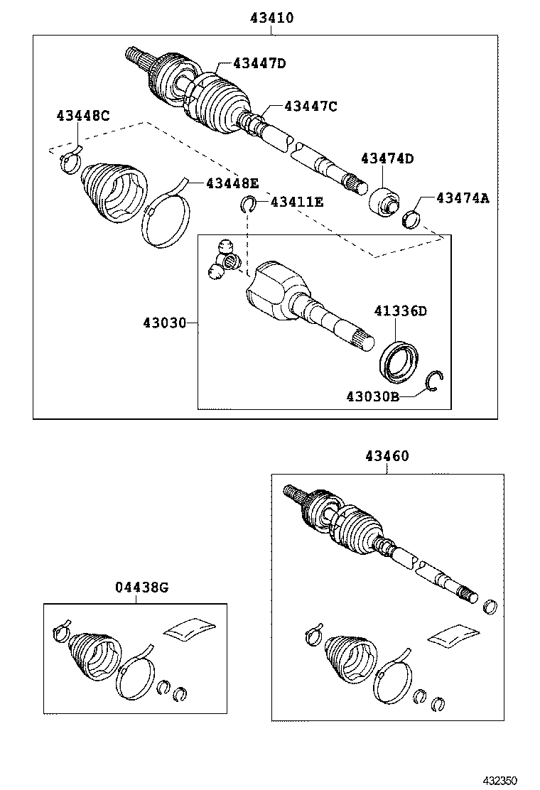 42345-02220 CLAMP, NO.2 (FOR FRONT AXLE OUTBOARD JOINT BOOT RH) product image