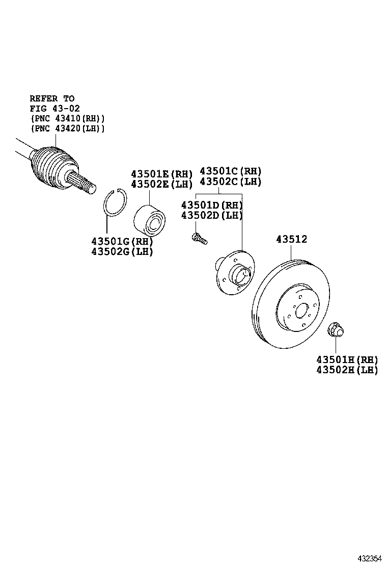 43512-02230 DISC, FRONT product image
