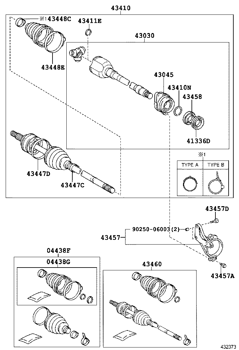 90105-C0124 BOLT (FOR DRIVE SHAFT BEARING BRACKET SETTING NO.1) product image