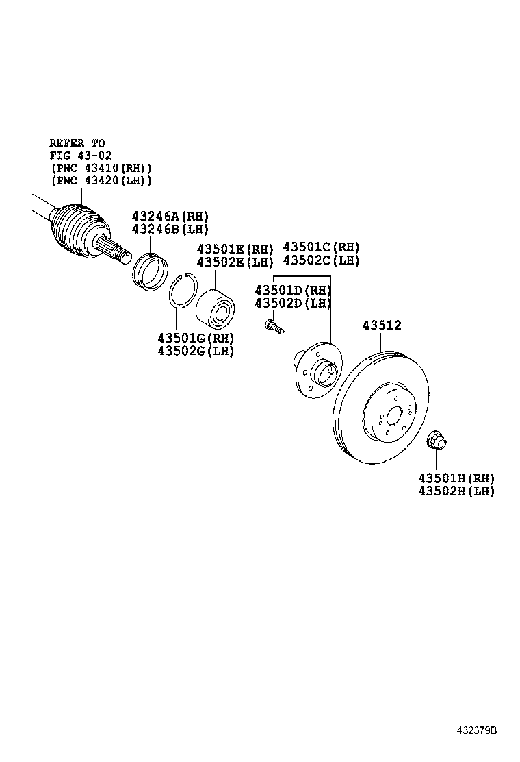 43512-33130 DISC, FRONT product image