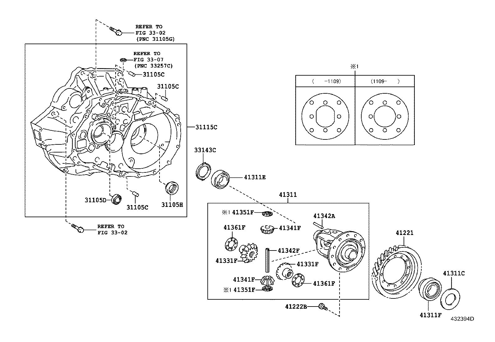 31105-33041 CASE, FRONT TRANSAXLE(MTM) product image