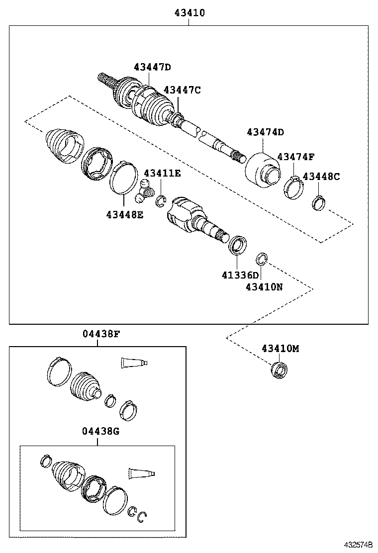 Toyota 90311-34045 OIL SEAL, FRONT DRIVE SHAFT, RH