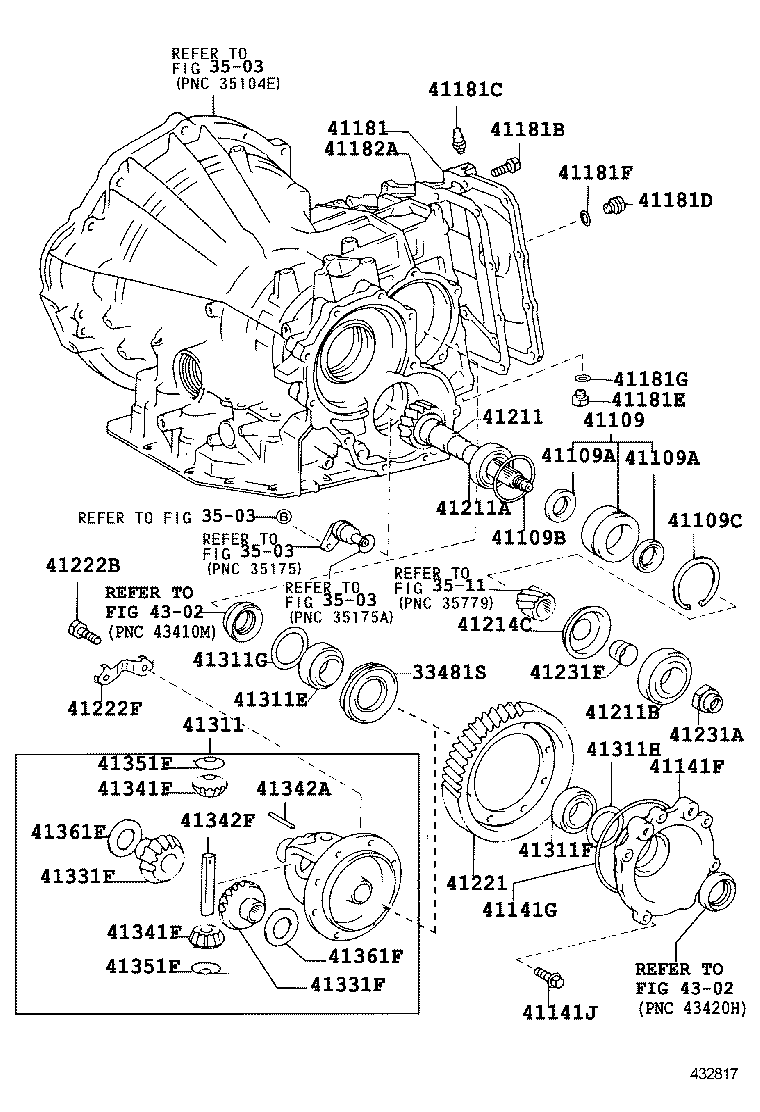 41221-12380 GEAR, FRONT DIFFERENTIAL RING product image