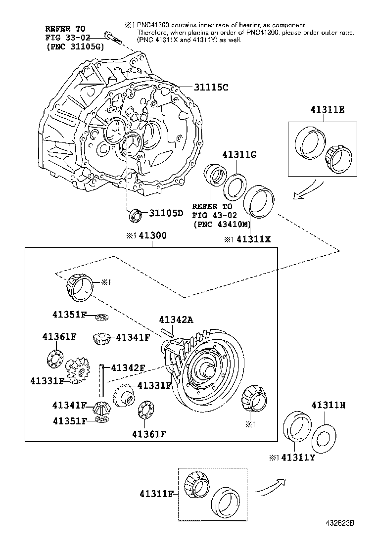 31115-20110 CASE, FRONT TRANSAXLE(MTM) product image