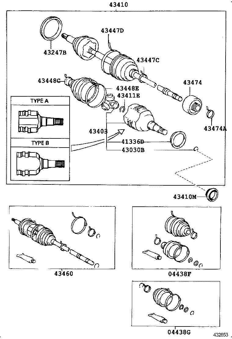 90105-08144 BOLT (FOR DRIVE SHAFT BEARING BRACKET SETTING NO.1) product image