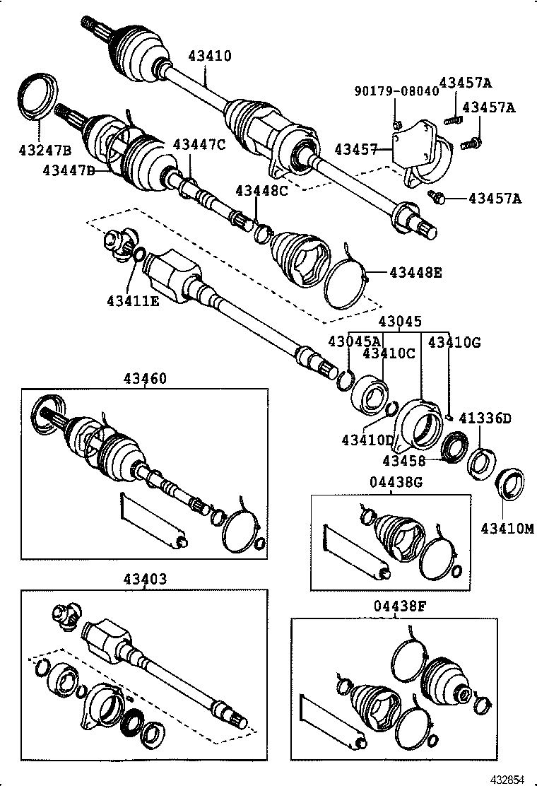 90105-08144 BOLT (FOR DRIVE SHAFT BEARING BRACKET SETTING NO.1) product image
