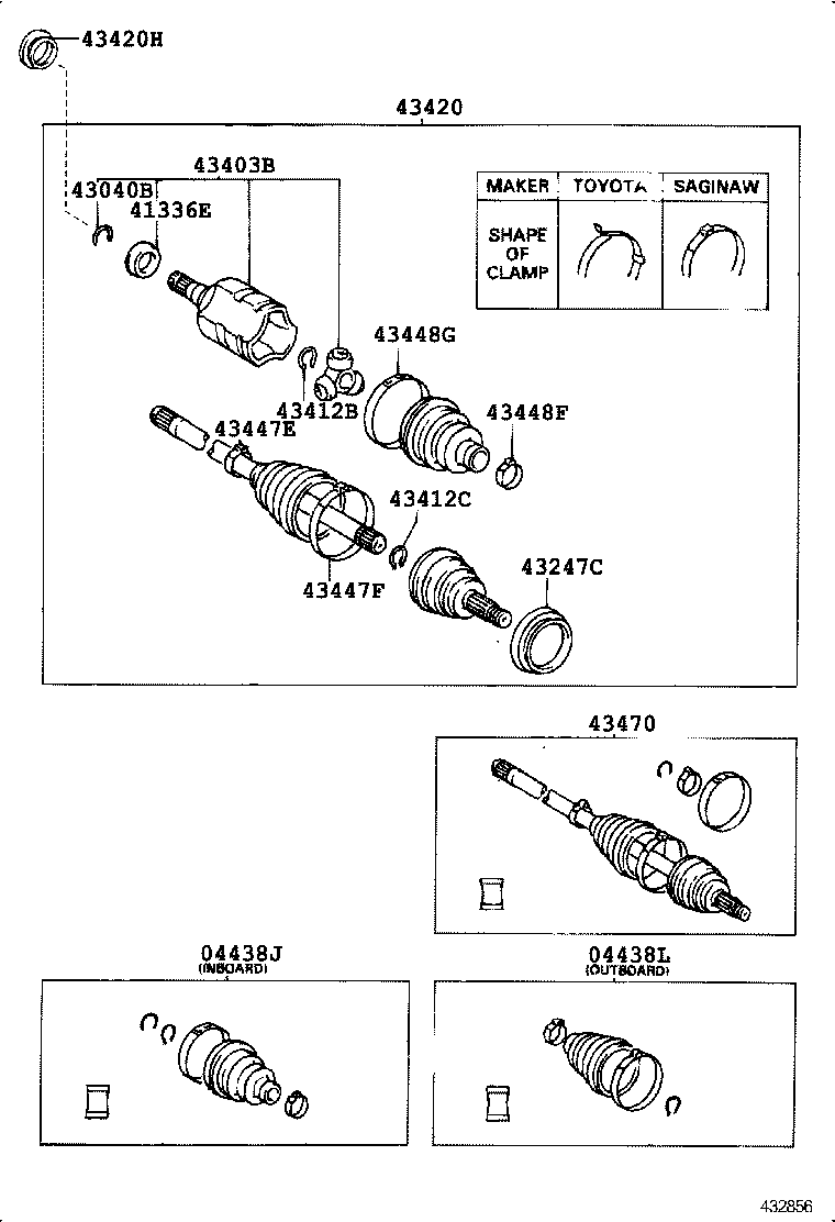 90105-08144 BOLT (FOR DRIVE SHAFT BEARING BRACKET SETTING NO.1) product image