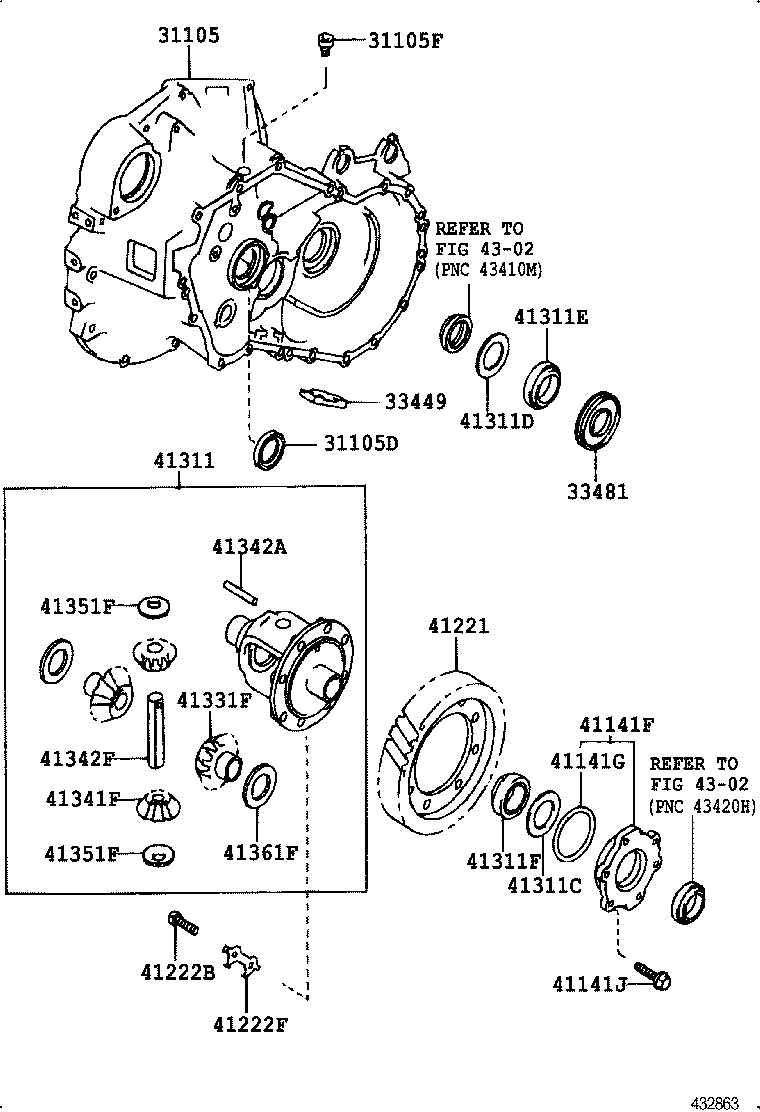 41310-20260 CASE ASSY, DIFFERENTIAL product image