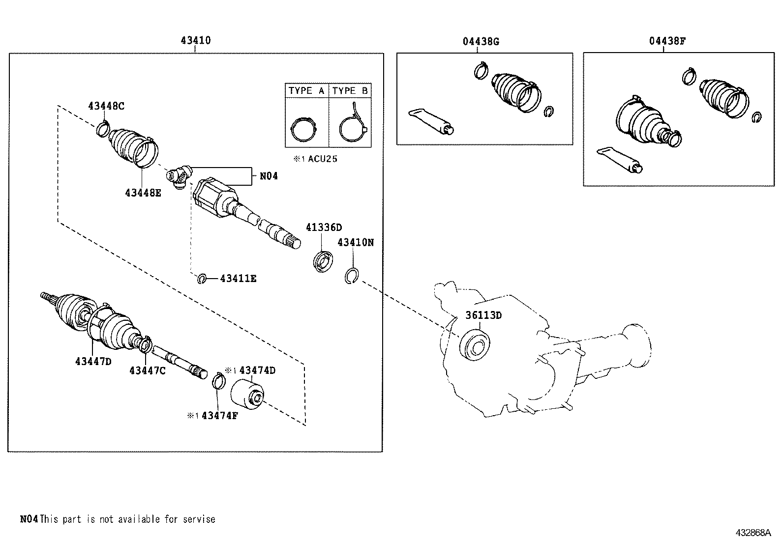 Toyota 90311-50026 OIL SEAL, FRONT DRIVE SHAFT, LH