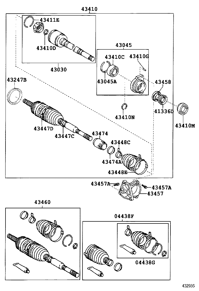 90105-10285 BOLT (FOR DRIVE SHAFT BEARING BRACKET SETTING NO.1) product image