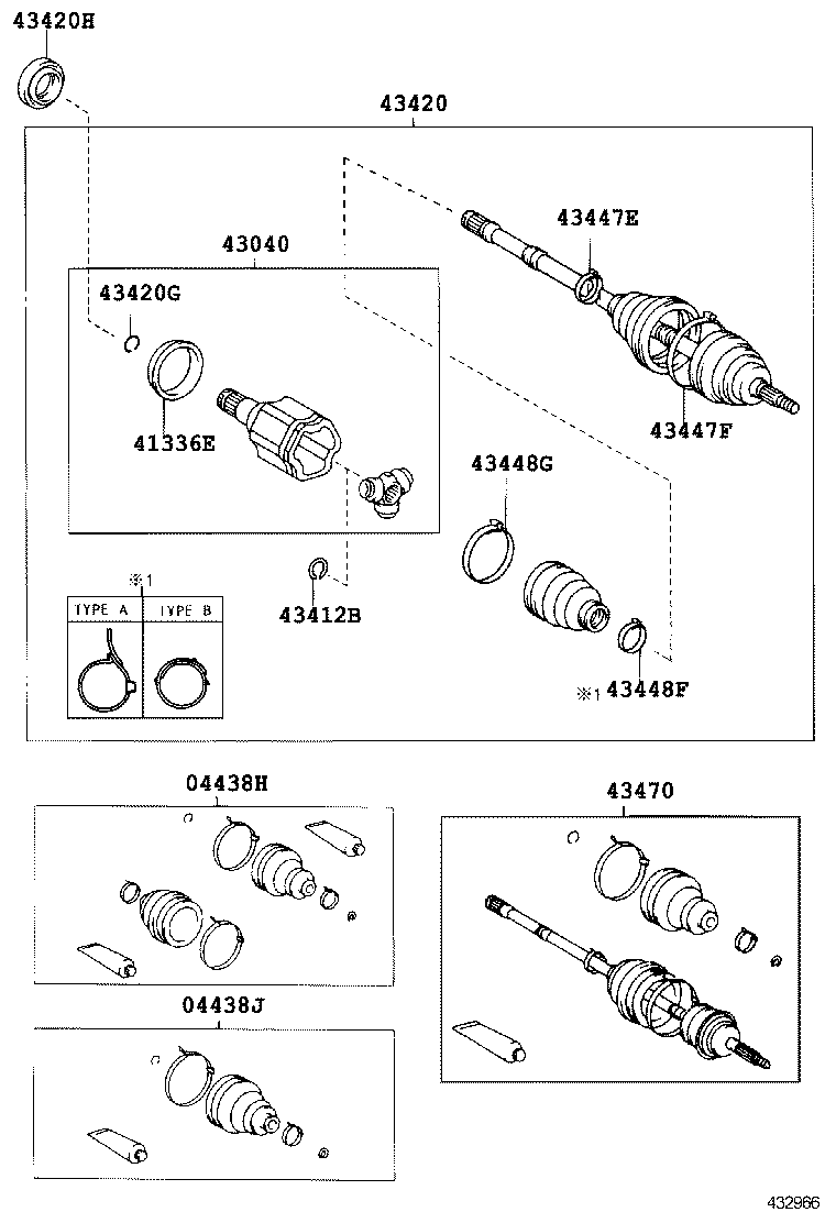 43457-63010 BRACKET, DRIVE SHAFT BEARING product image