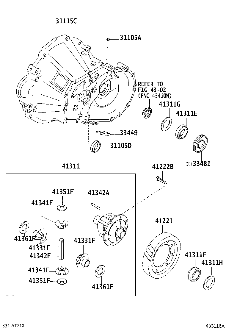91511-C0825 BOLT(FOR FRONT DIFFERENTIAL SIDE BEARING RETAINER) product image