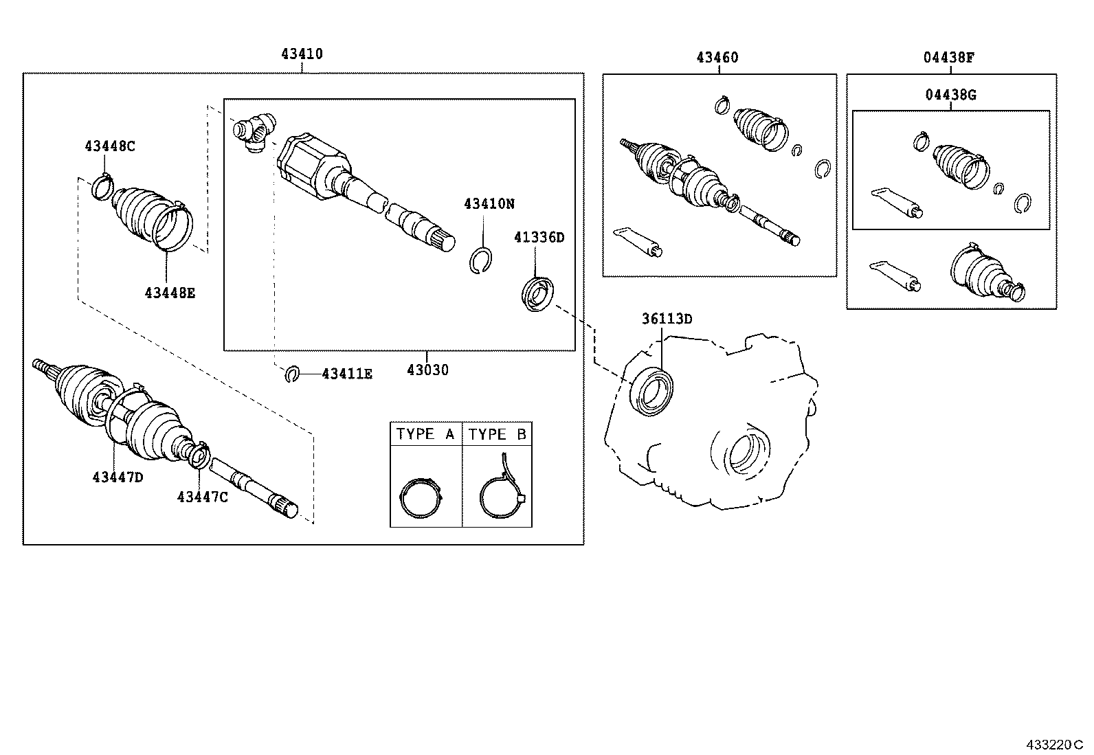 43457-42020 BRACKET, DRIVE SHAFT BEARING product image
