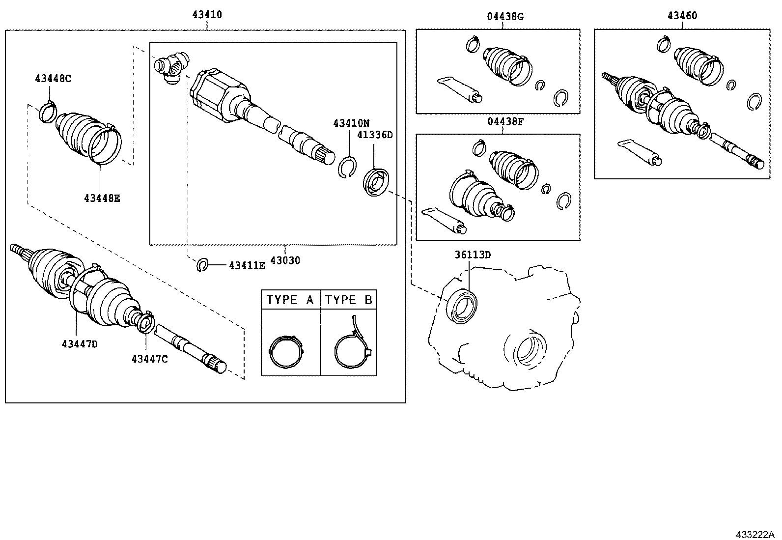 Toyota 43410-42070 SHAFT ASSY, FRONT DRIVE, RH