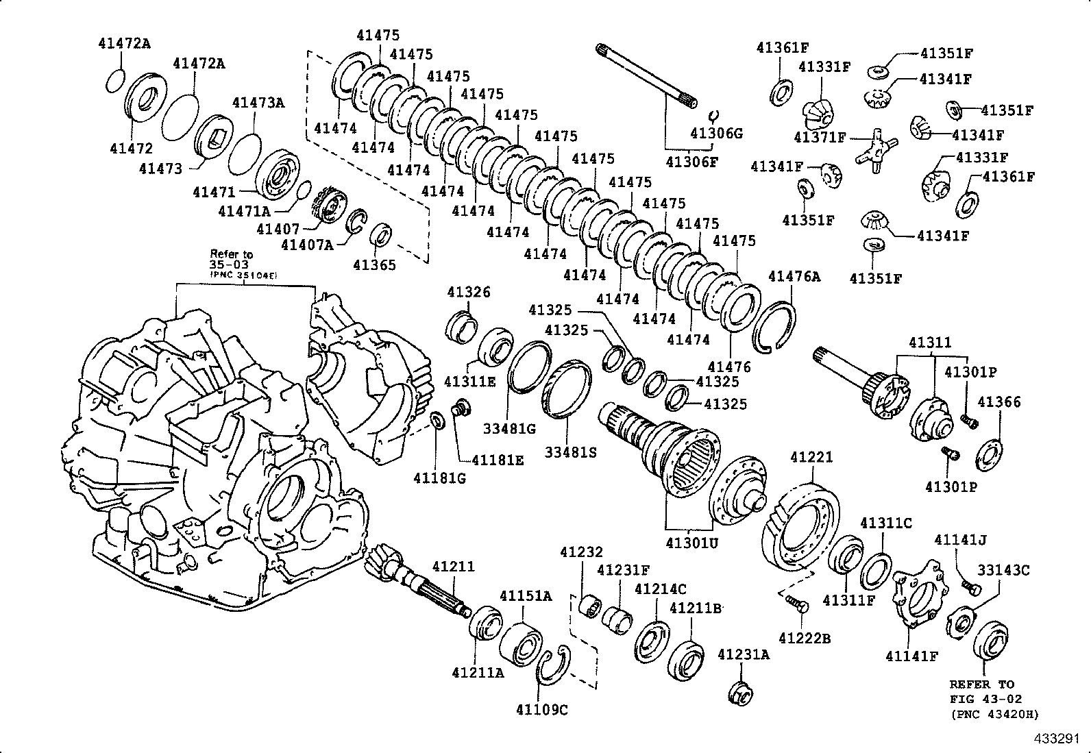 41211-32072 PINION, DIFFERENTIAL DRIVE product image