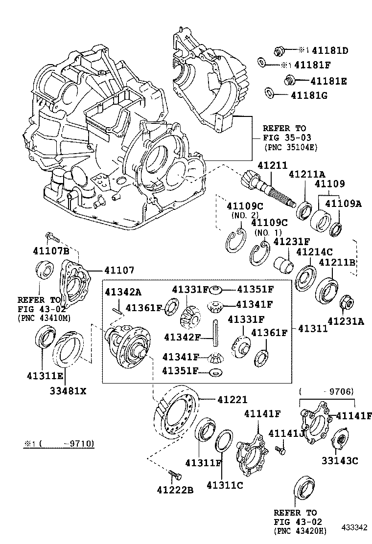 41301-33060 CASE, FRONT DIFFERENTIAL product image