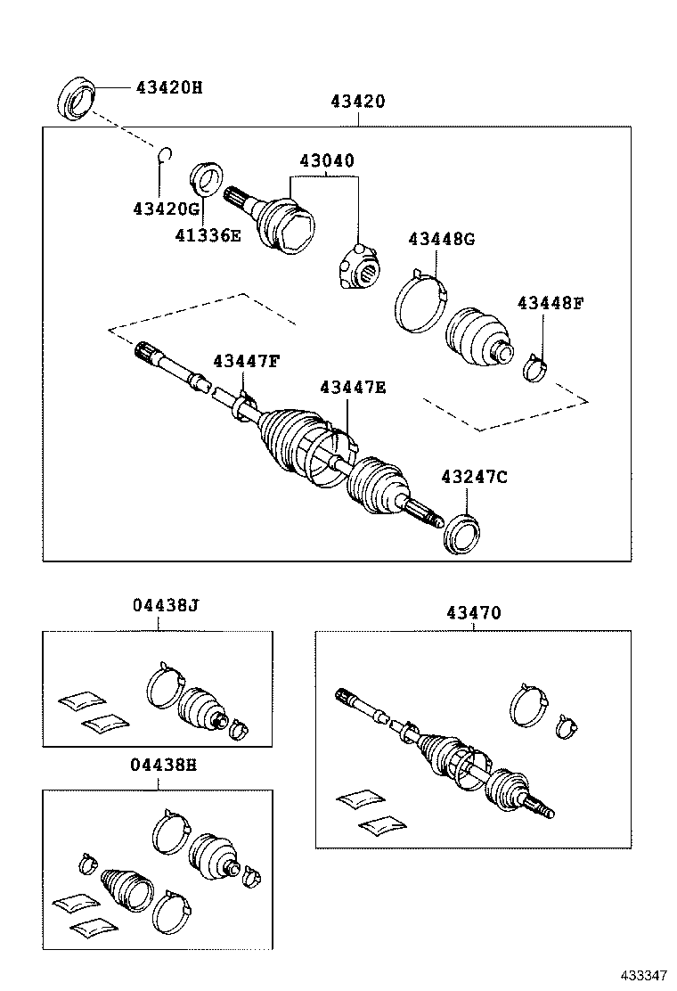 42345-06070 CLAMP, NO.2 (FOR FRONT AXLE OUTBOARD JOINT BOOT RH) product image