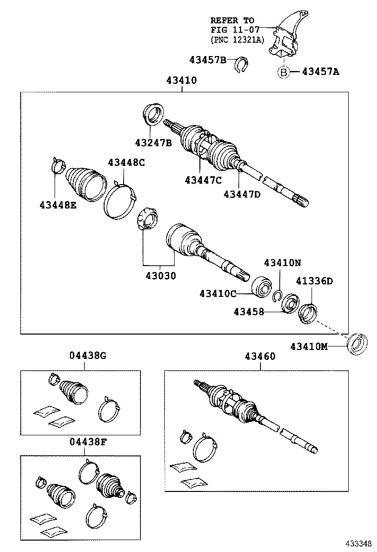 42345-06070 CLAMP, NO.2 (FOR FRONT AXLE OUTBOARD JOINT BOOT RH) product image