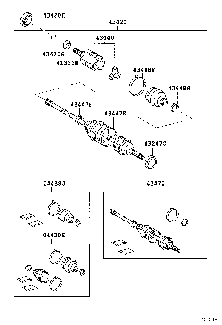 42345-06070 CLAMP, NO.2 (FOR FRONT AXLE OUTBOARD JOINT BOOT RH) product image