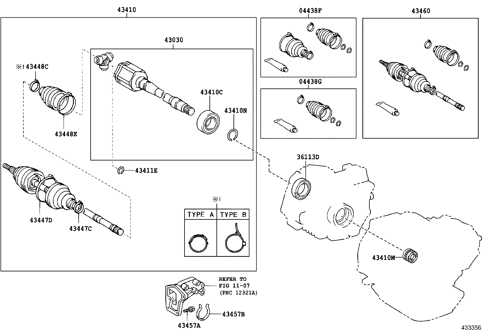43457-28010 BRACKET, DRIVE SHAFT BEARING product image