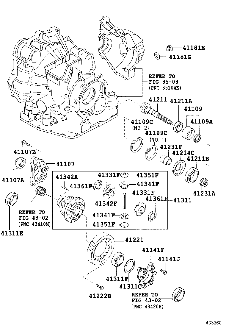 41301-33050 CASE, FRONT DIFFERENTIAL product image