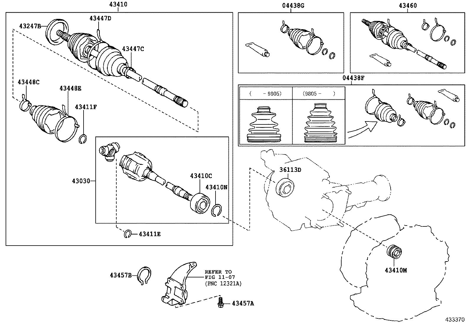 43030-33030 JOINT ASSY, FRONT DRIVE INBOARD, RH product image