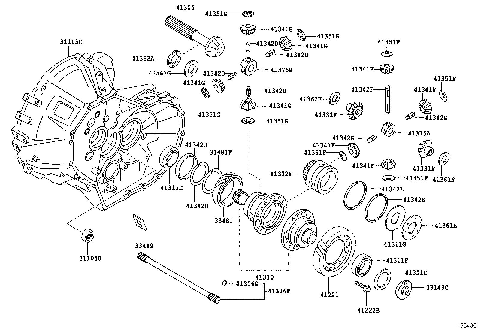 33481-42041 GEAR, SPEEDOMETER DRIVE (MTM) product image