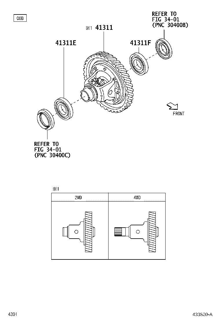 41310-B2210 CASE, FRONT DIFFERENTIAL product image