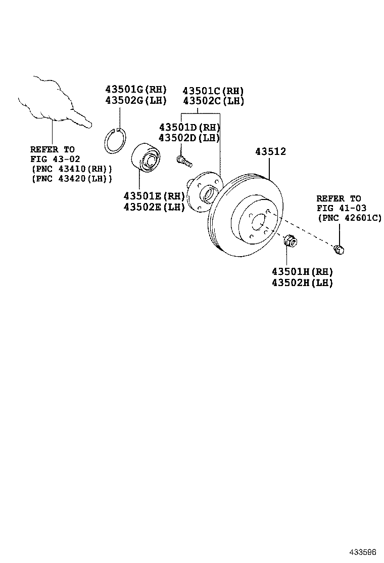 43512-52070 DISC, FRONT product image