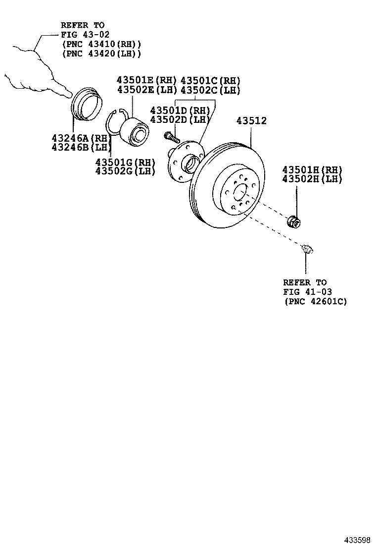 43512-08040 DISC, FRONT product image