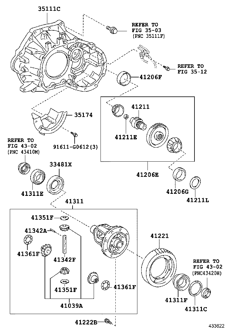 41206-52010 GEAR SUB-ASSY, PINION & COUNTER DRIVEN product image