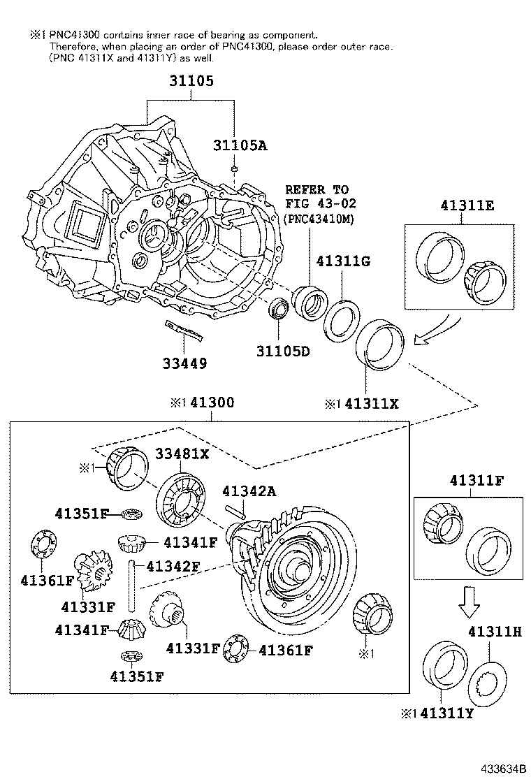 41206-52010 GEAR SUB-ASSY, PINION & COUNTER DRIVEN product image