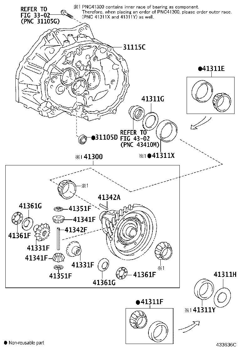 41300-12150 CASE ASSY, FRONT DIFFERENTIAL, W/RING GEAR product image