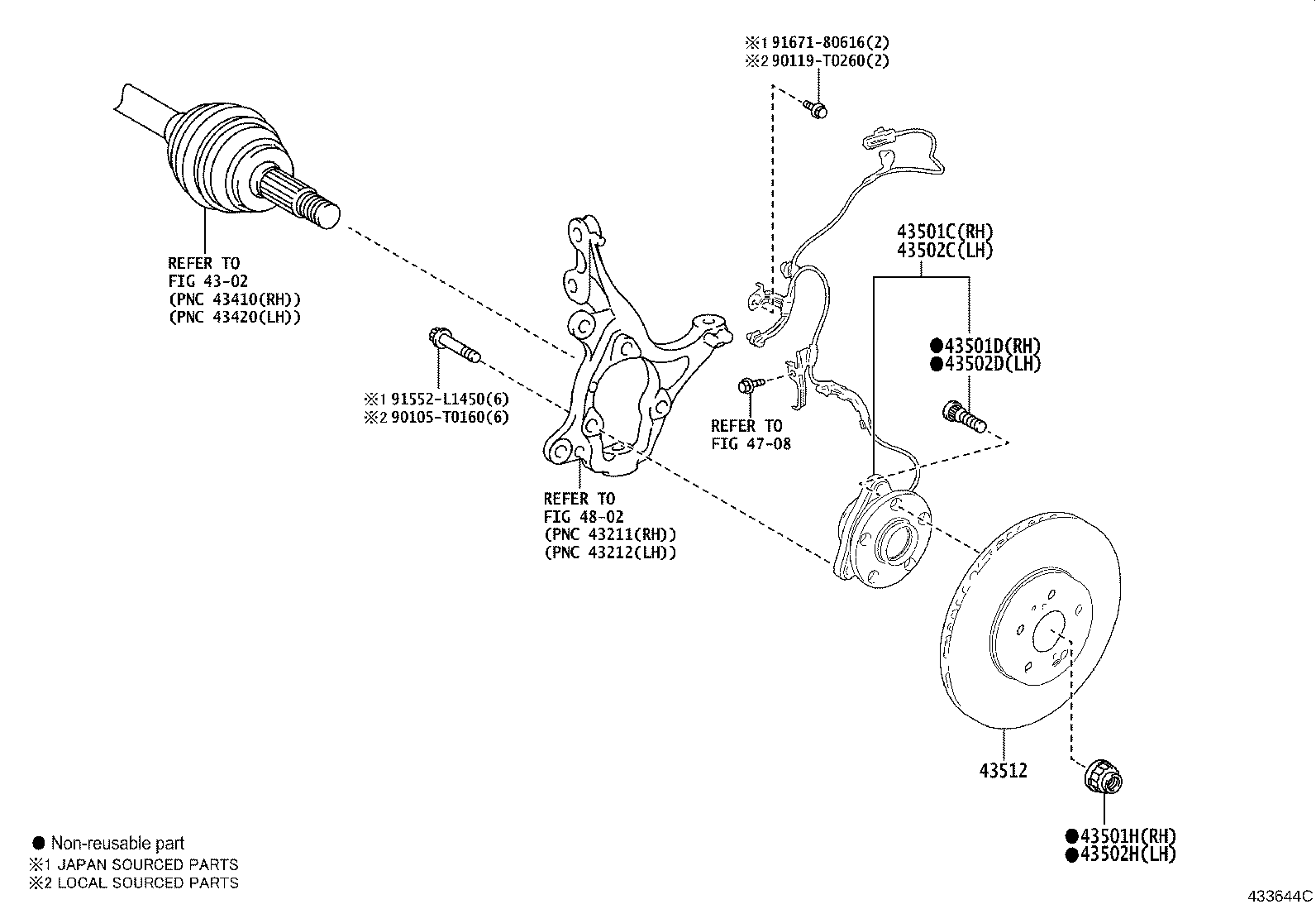 43512-0D110 DISC, FRONT product image